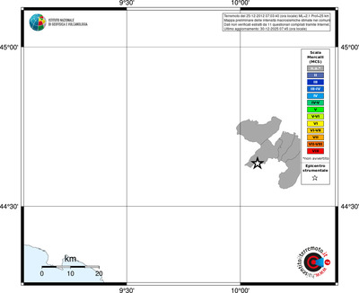 Mappa MCS - territori comuni