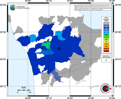 Mappa EMS - territori comuni