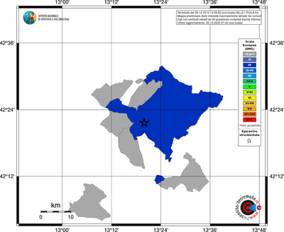 Mappa EMS - territori comuni