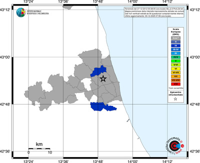 Mappa EMS - territori comuni