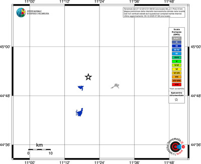 Mappa EMS - territori località