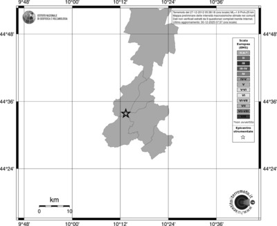 Mappa EMS - territori comuni