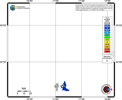 Mappa EMS - territori comuni