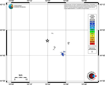 Mappa EMS - territori località