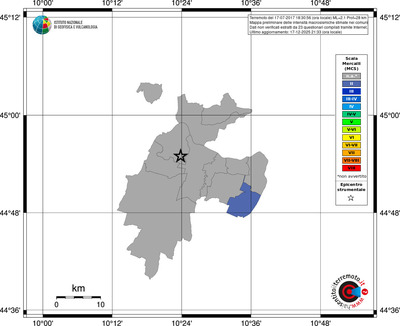 Mappa MCS - territori comuni