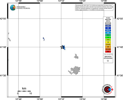 Mappa MCS - territori località