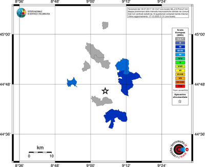 Mappa EMS - territori comuni
