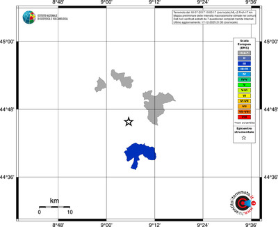 Mappa EMS - territori comuni
