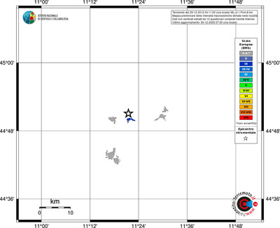 Mappa EMS - territori località