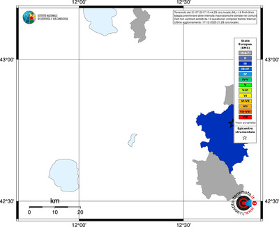Mappa EMS - territori comuni