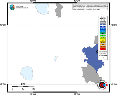 Mappa MCS - territori comuni
