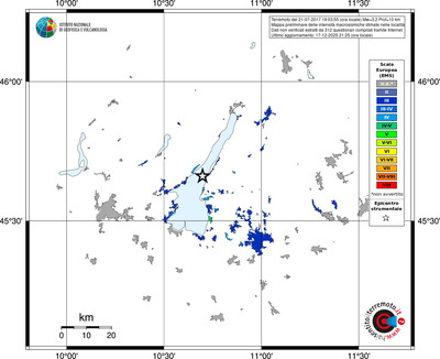 Mappa EMS - territori località