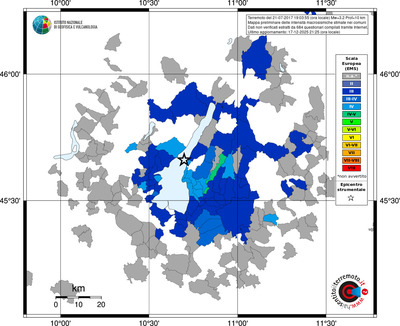 Mappa EMS - territori comuni