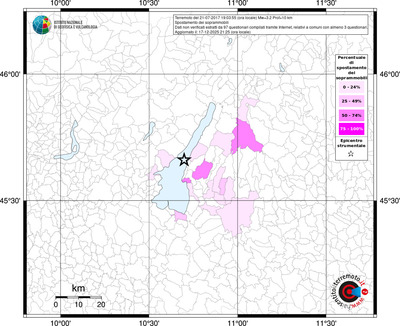 Mappa territorio comunale con almeno 3 questionari