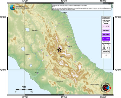 Mappa comuni con almeno 3 questionari