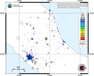 Mappa EMS - territori località