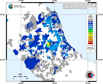 Mappa EMS - territori comuni