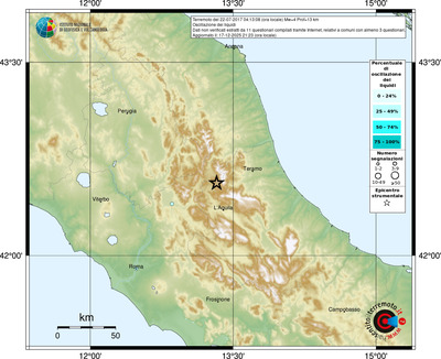 Mappa comuni con almeno 3 questionari