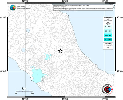 Mappa territorio comunale con almeno 3 questionari