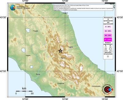 Mappa comuni con almeno 3 questionari
