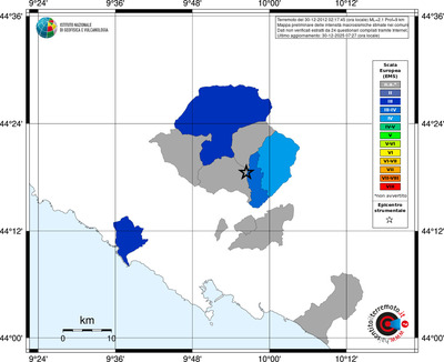 Mappa EMS - territori comuni