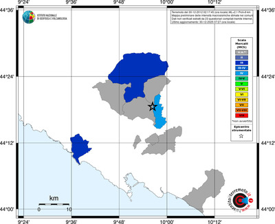 Mappa MCS - territori comuni