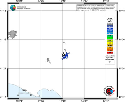 Mappa EMS - territori località