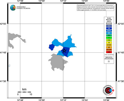 Mappa MCS - territori comuni