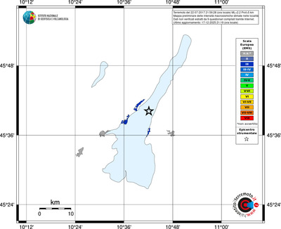 Mappa EMS - territori località