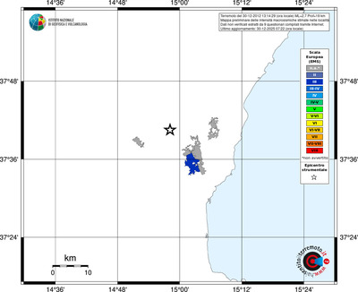 Mappa EMS - territori località