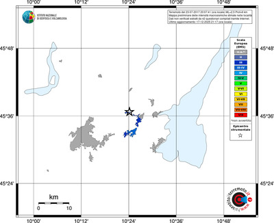 Mappa EMS - territori località