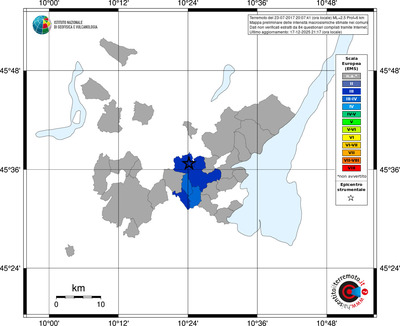Mappa EMS - territori comuni