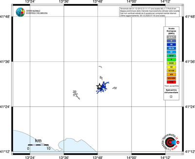 Mappa EMS - territori località
