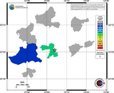 Mappa EMS - territori comuni