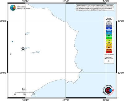 Mappa EMS - territori località