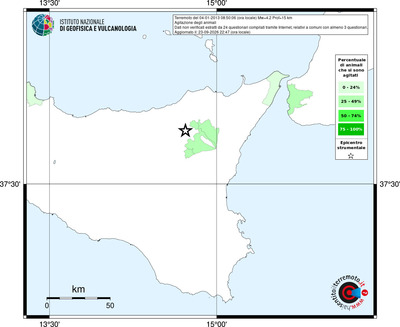 Mappa territorio comunale con almeno 3 questionari