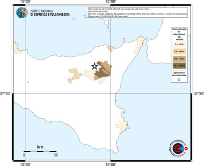 Mappa territorio comunale con almeno 3 questionari