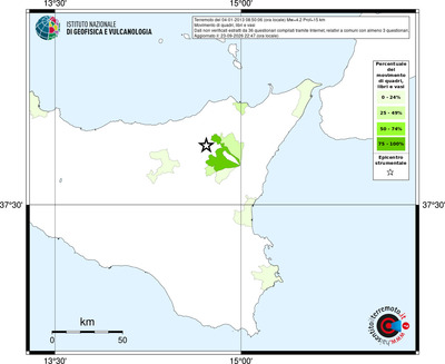 Mappa territorio comunale con almeno 3 questionari