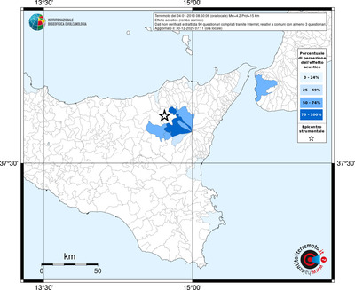 Mappa territorio comunale con almeno 3 questionari