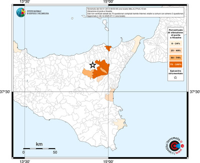 Mappa territorio comunale con almeno 3 questionari