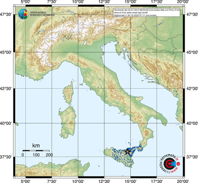 Area di invio delle email agli iscritti