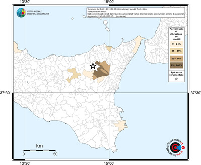 Mappa territorio comunale con almeno 3 questionari