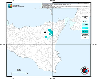 Mappa territorio comunale con almeno 3 questionari