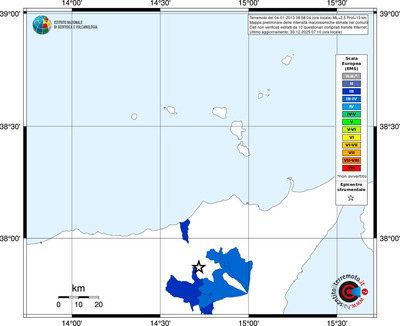 Mappa EMS - territori comuni