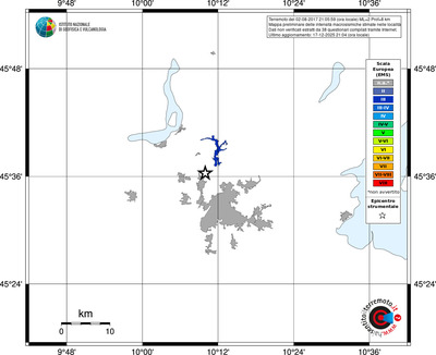 Mappa EMS - territori località
