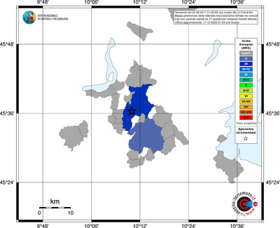 Mappa EMS - territori comuni