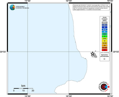 Mappa EMS - territori località