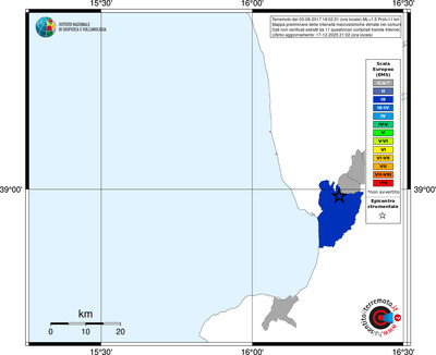 Mappa EMS - territori comuni