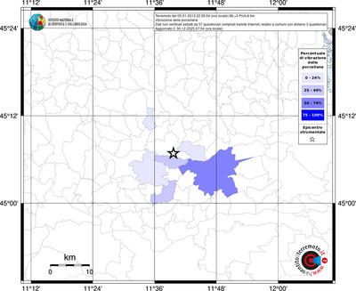 Mappa territorio comunale con almeno 3 questionari