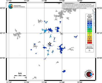 Mappa EMS - territori località